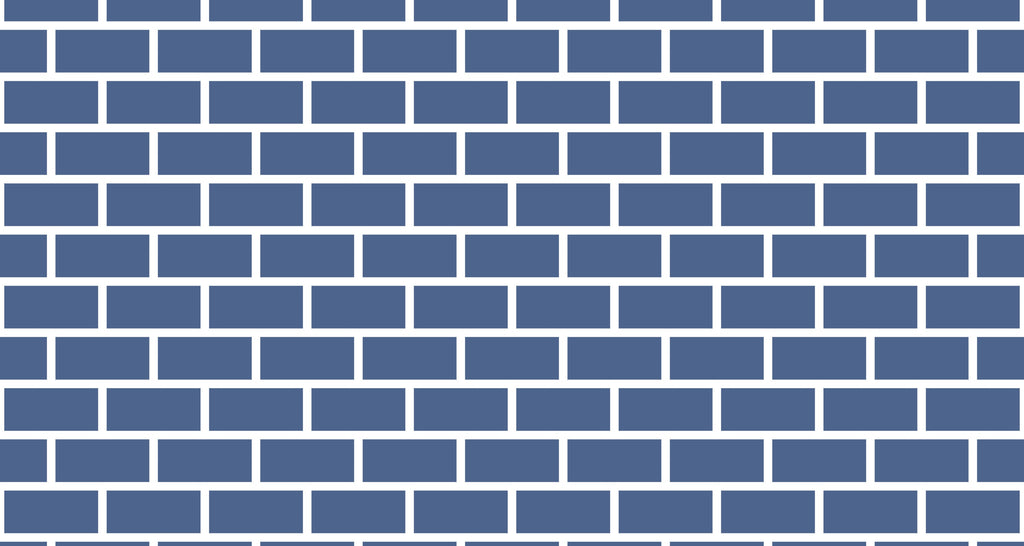Blue brick pattern wallpaper design file showing detailed texture and grout lines