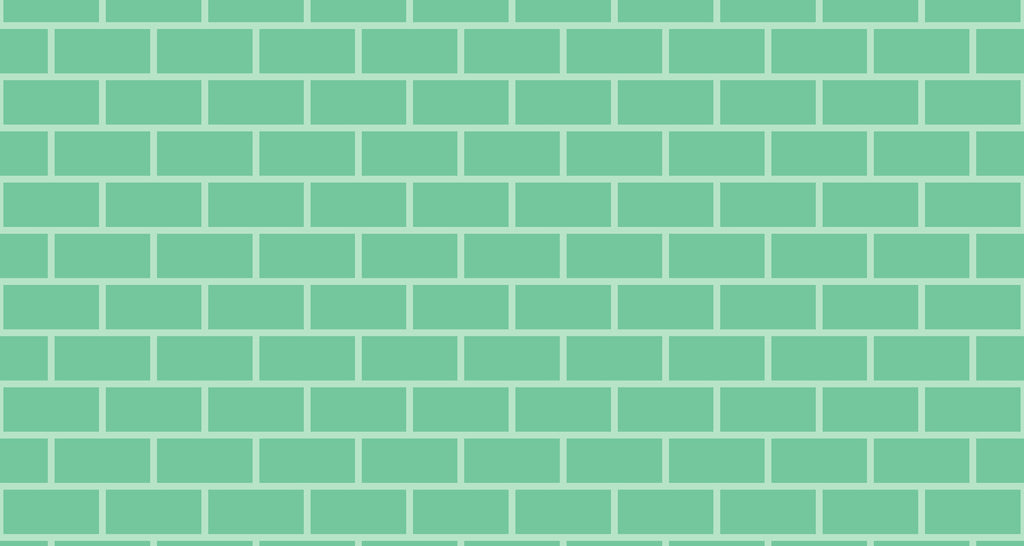 Mint green brick pattern design file showing detailed texture and clean grout lines