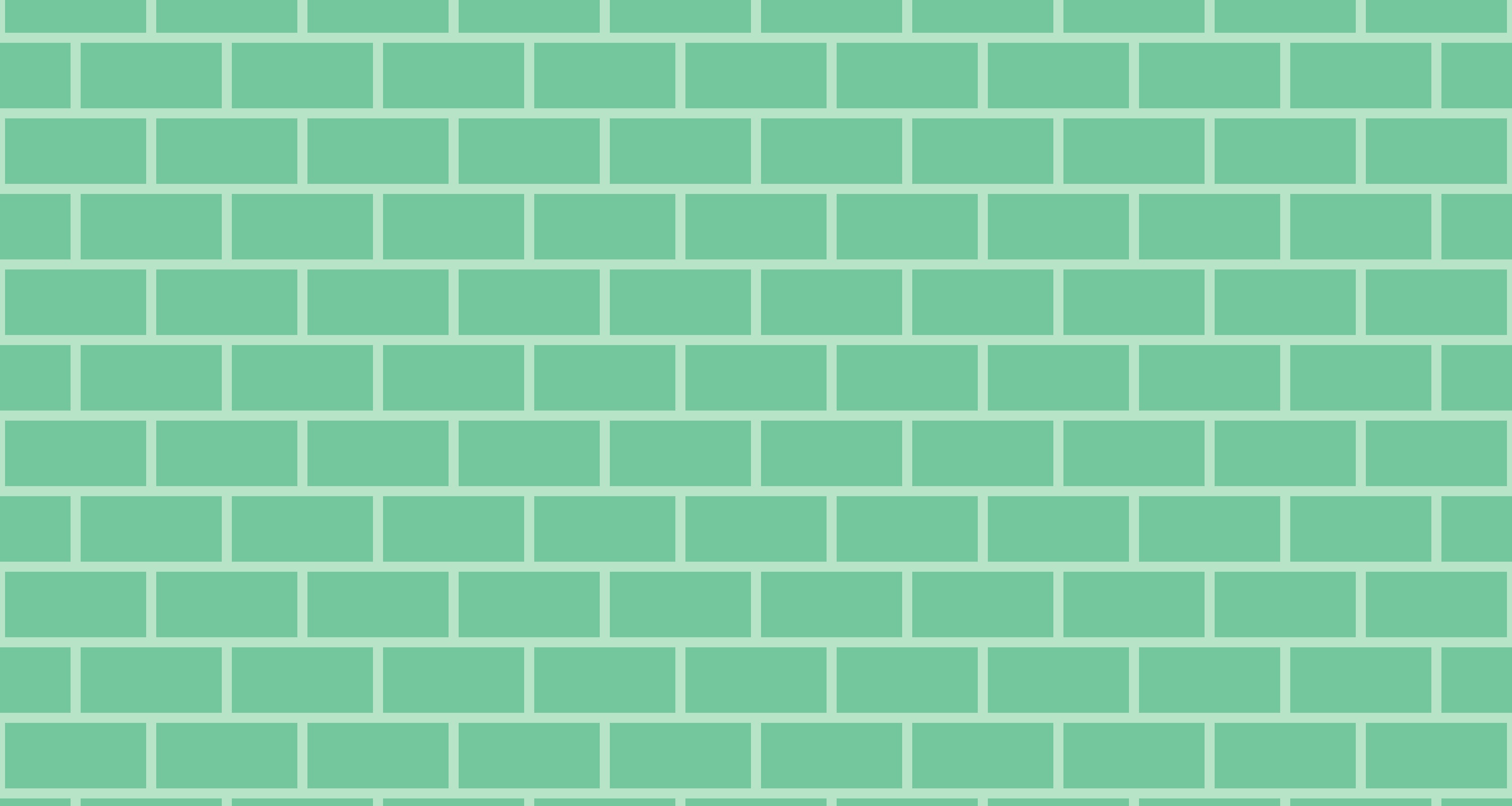Mint green brick pattern design file showing detailed texture and clean grout lines