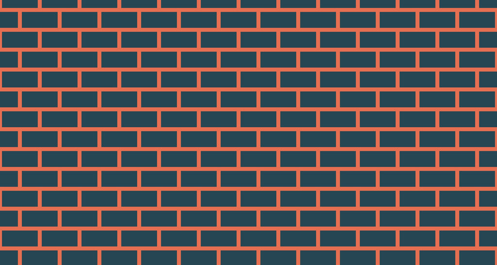 Navy and terracotta brick pattern design file showing geometric detail and color contrast