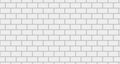 Modern white brick wallpaper creating a bright, airy atmosphere in a minimalist living room setting