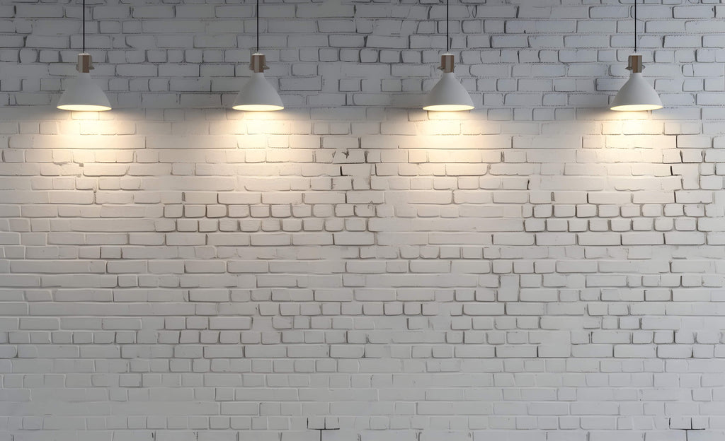 White brick wallpaper design file showing detailed texture and shadow effects