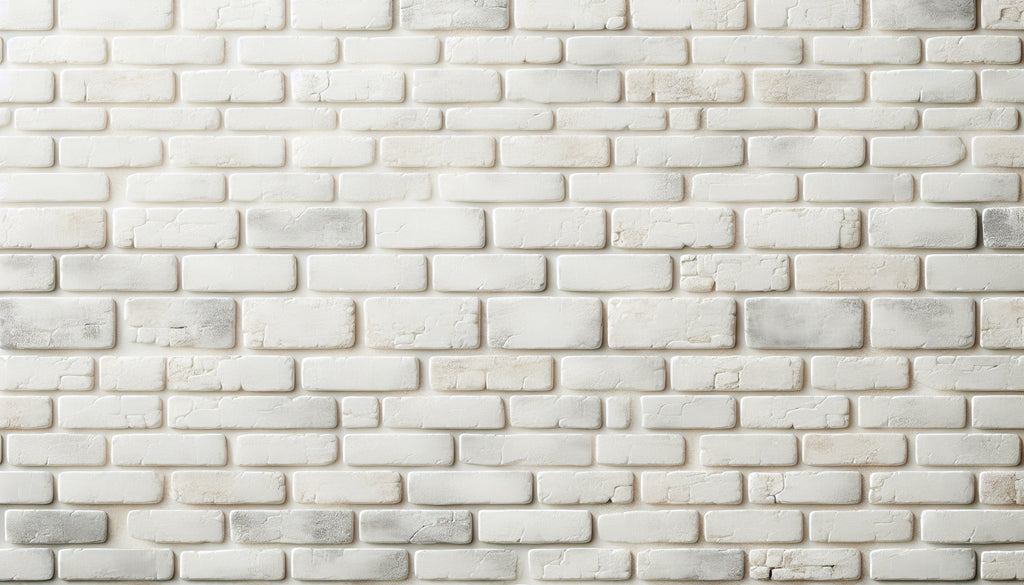 White brick wall pattern design file showing detailed texture and dimensional effects