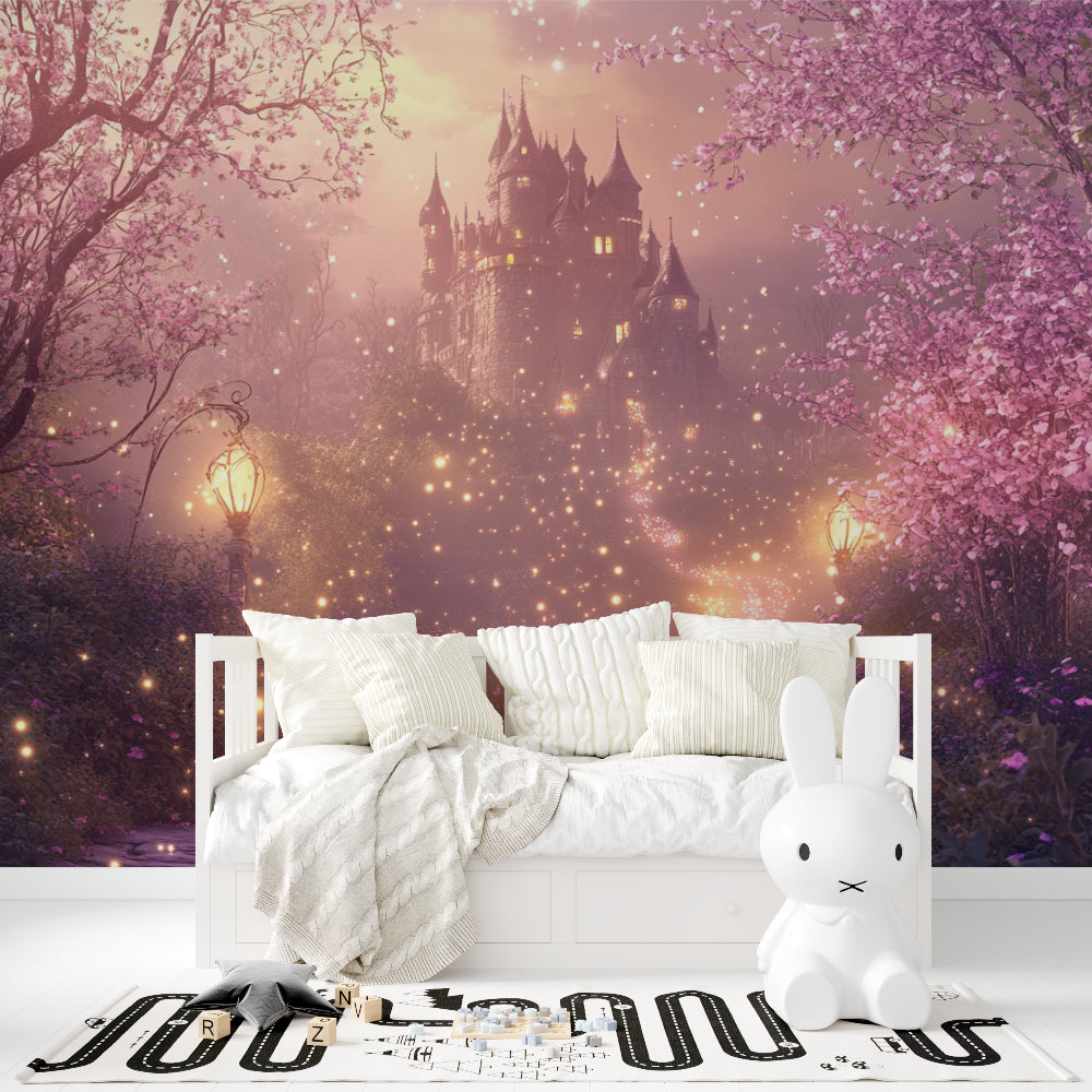 Enchanted Castle Wallpaper bringing magic to a children's playroom