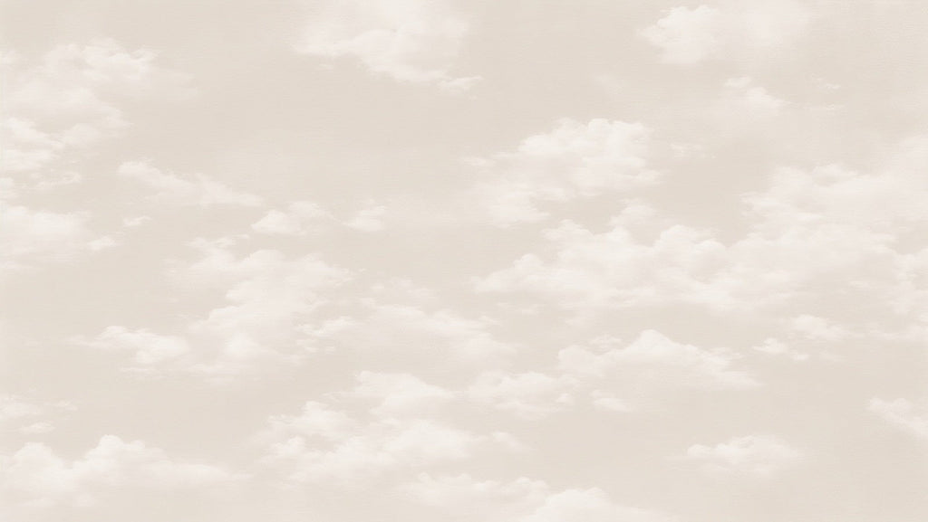 Beige cloud wallpaper design file showing detailed brushed sky pattern and soft cloud formations