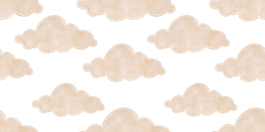 Soft beige cloud pattern design file showing detailed hand-drawn cloud formations