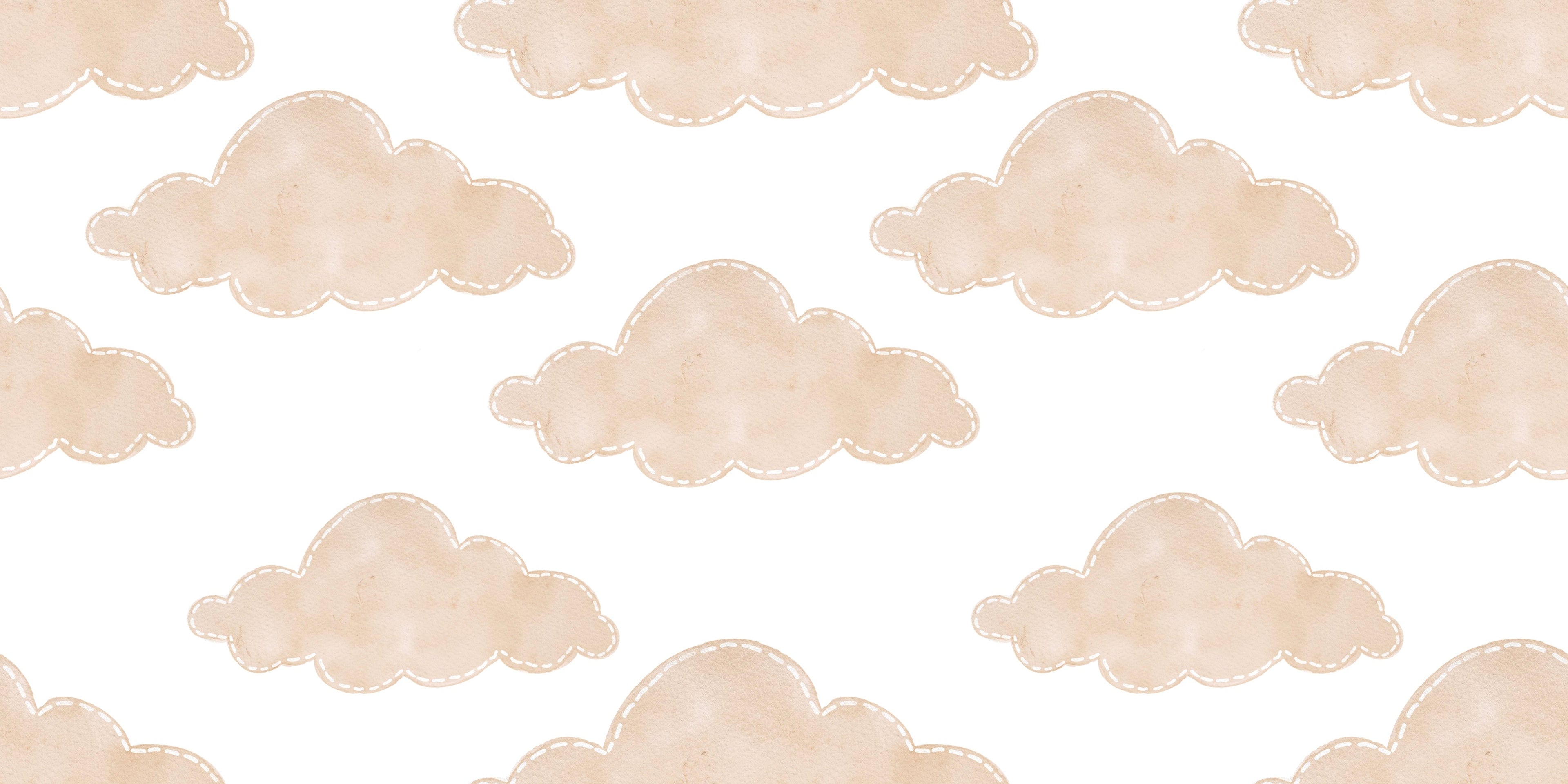 Soft beige cloud pattern design file showing detailed hand-drawn cloud formations