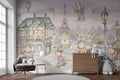 Paris Kids Mural Wallpaper | Whimsical Teddy Bears Adventure