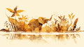 Golden elephant wallpaper mural in modern living room, showing scale and warm ambient lighting