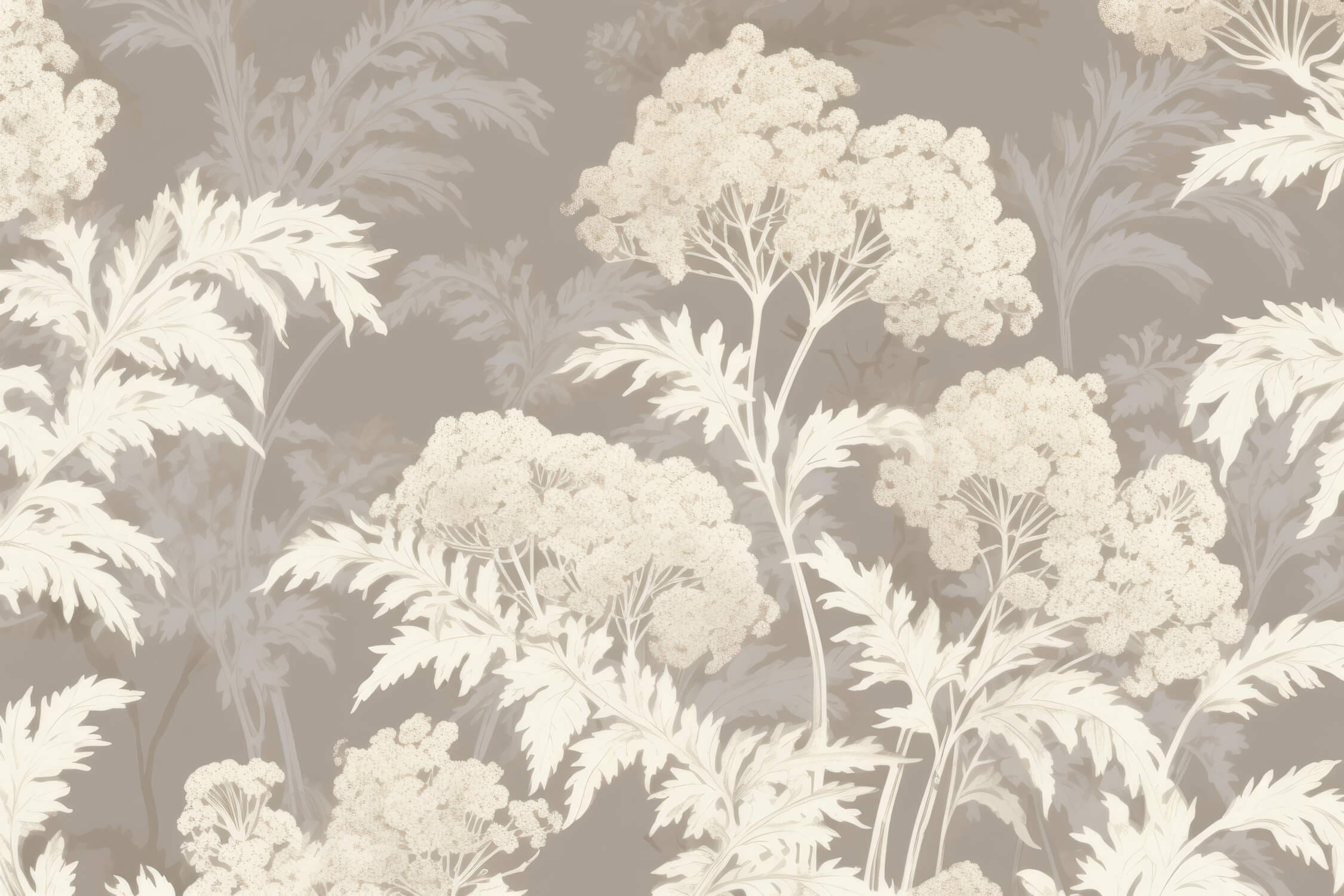 Beige botanical tree pattern design file showing intricate natural details
