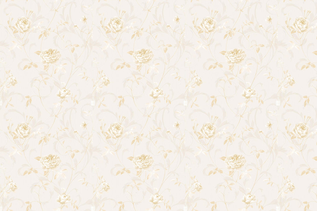 Gold Rose Wallpaper design file showing intricate floral pattern and exact color details