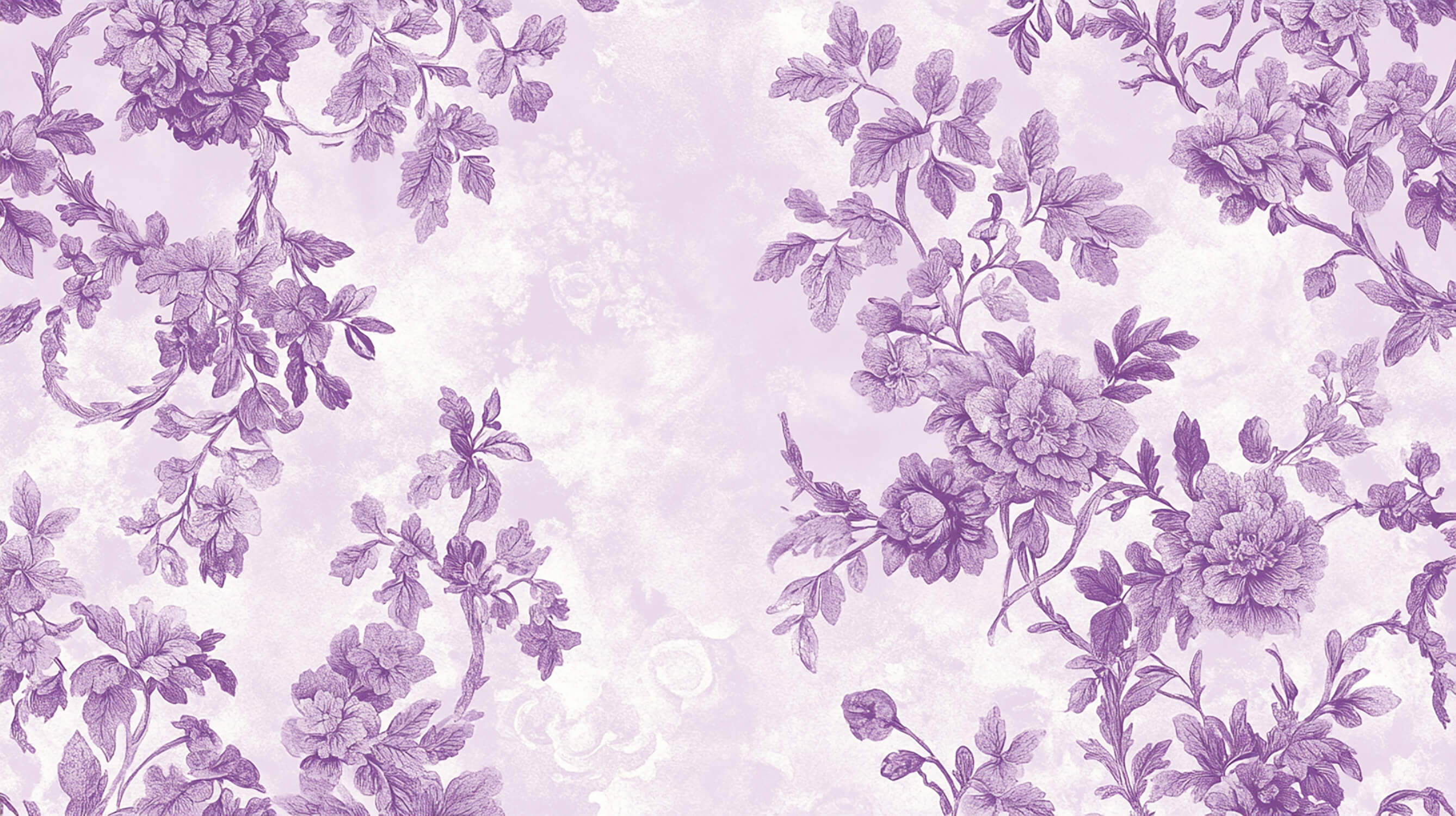 Design file showing detailed purple floral pattern on white background