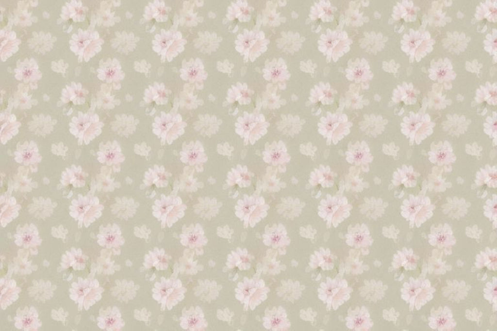 Pink Blossom Wallpaper design file showing delicate floral pattern on beige background