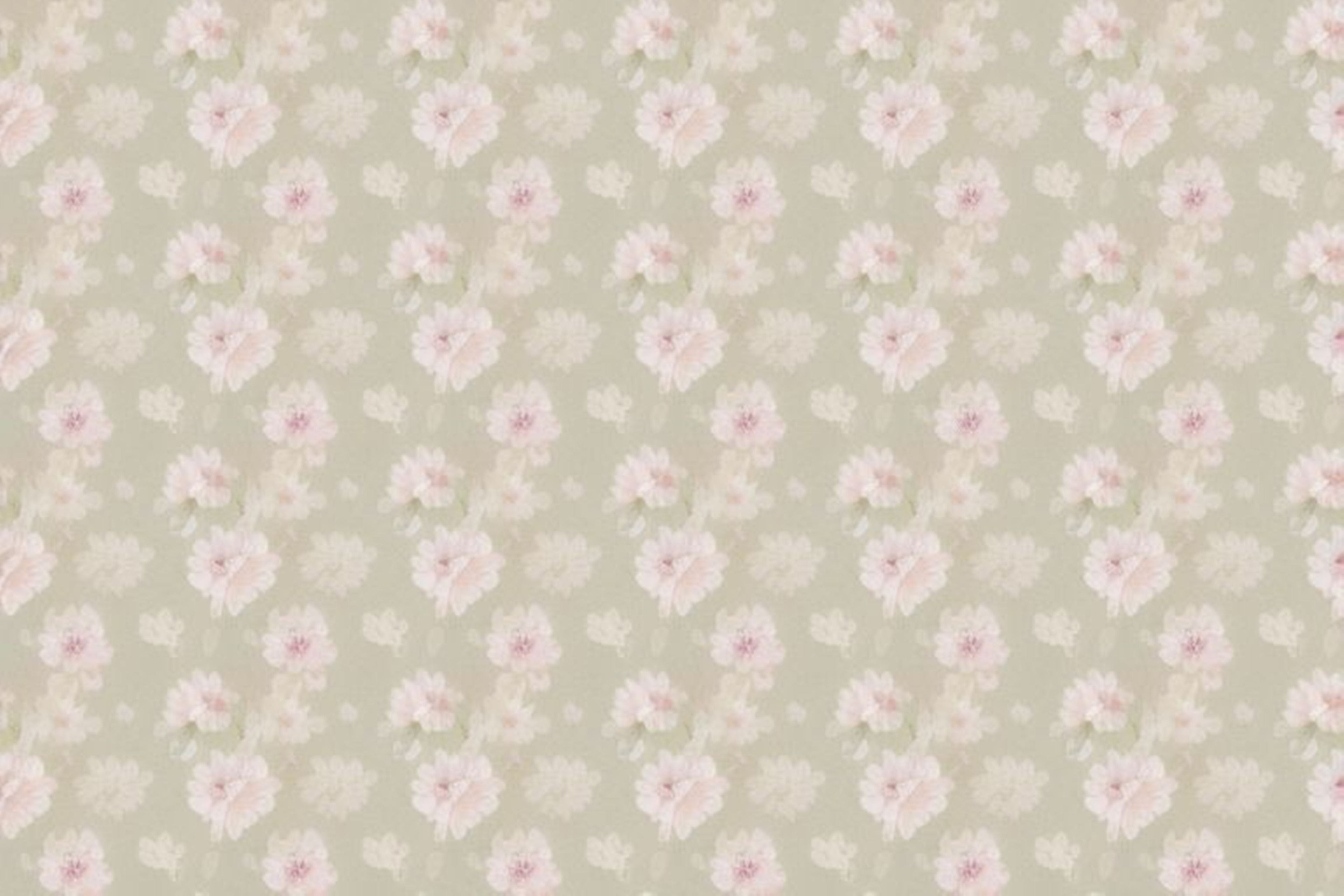 Pink Blossom Wallpaper design file showing delicate floral pattern on beige background