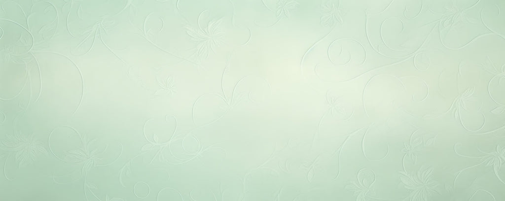 Mint green floral wallpaper design file showing detailed botanical pattern
