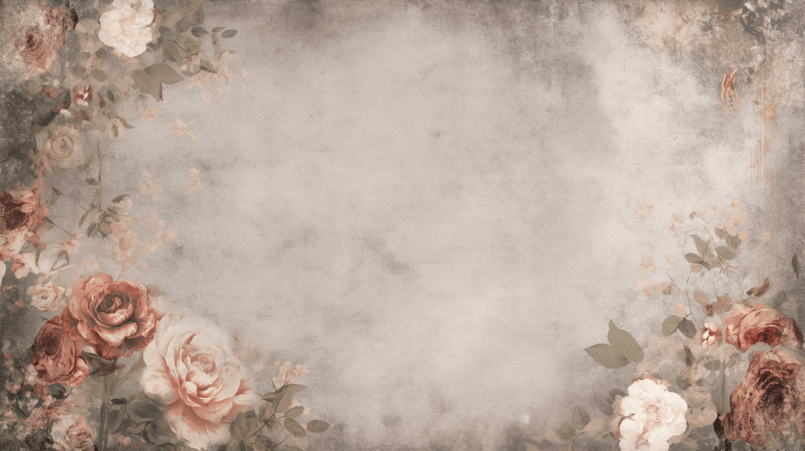 Vintage rose wallpaper creating a peaceful atmosphere in a modern living room with natural light
