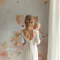 Fox nursery wallpaper in a cozy nursery setting with white crib and gentle lighting