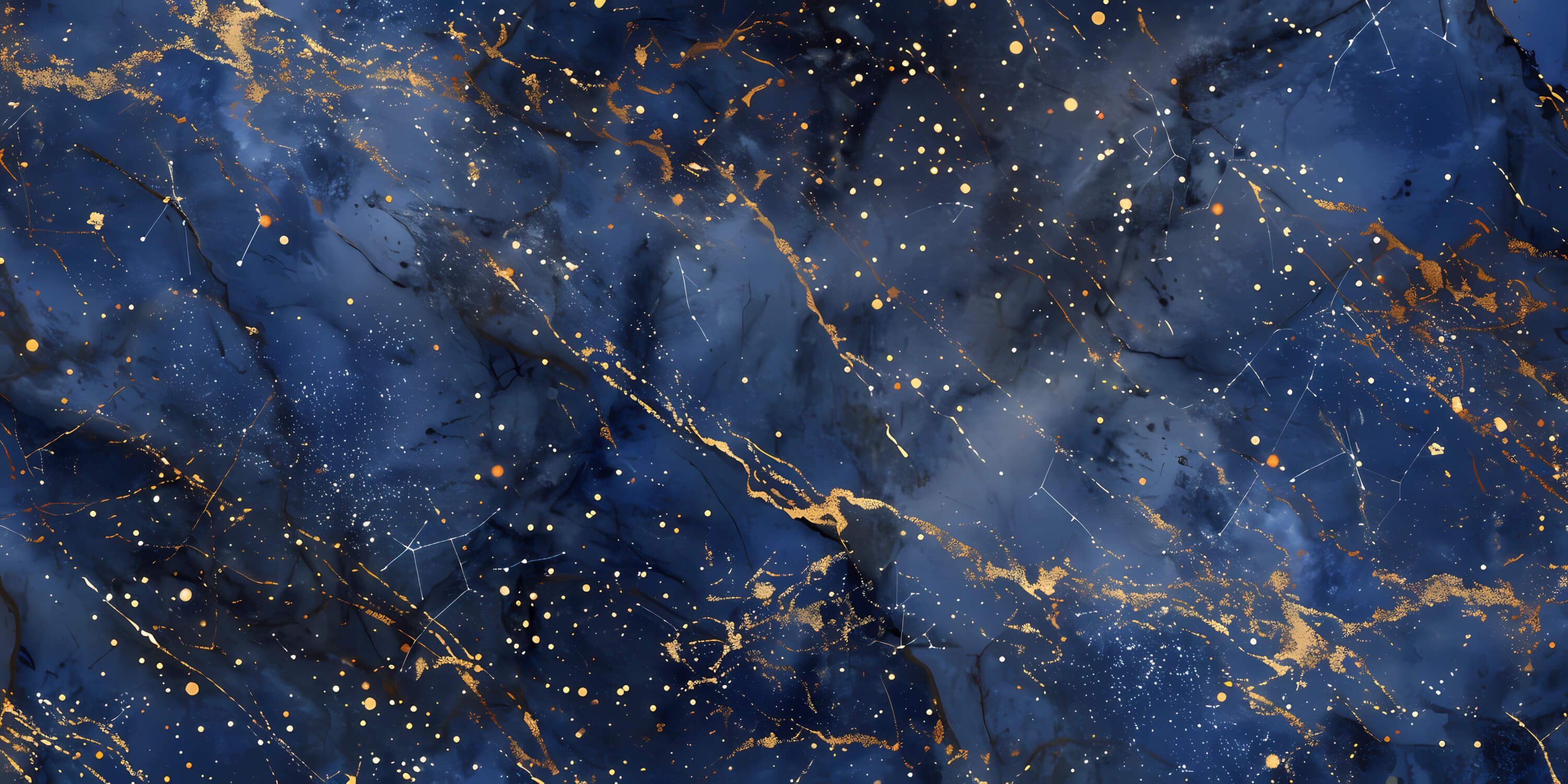 Galaxy wallpaper design file showing detailed blue and gold cosmic pattern with star effects