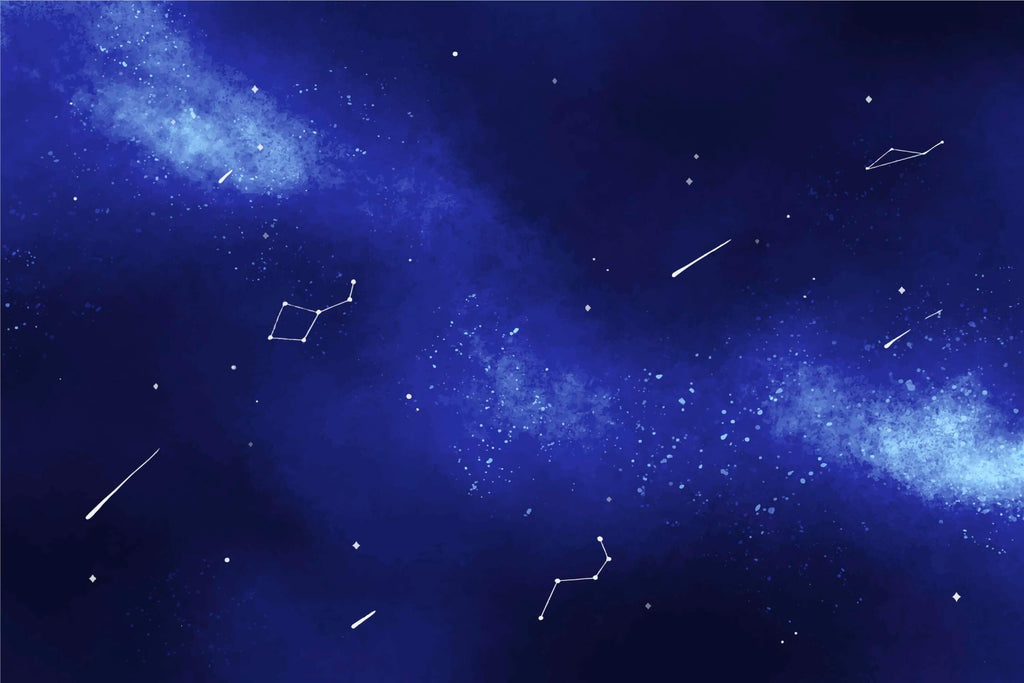 Design file showing detailed star pattern and deep blue night sky texture
