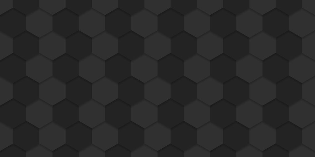 Black honeycomb geometric pattern design file showing detailed 3D effect and texture