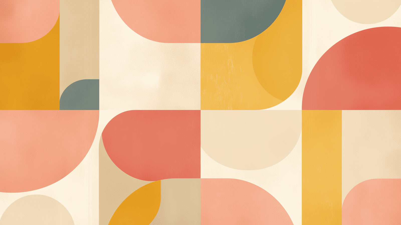 Art Deco geometric pattern design file showing curved shapes in harmonious pastel colors
