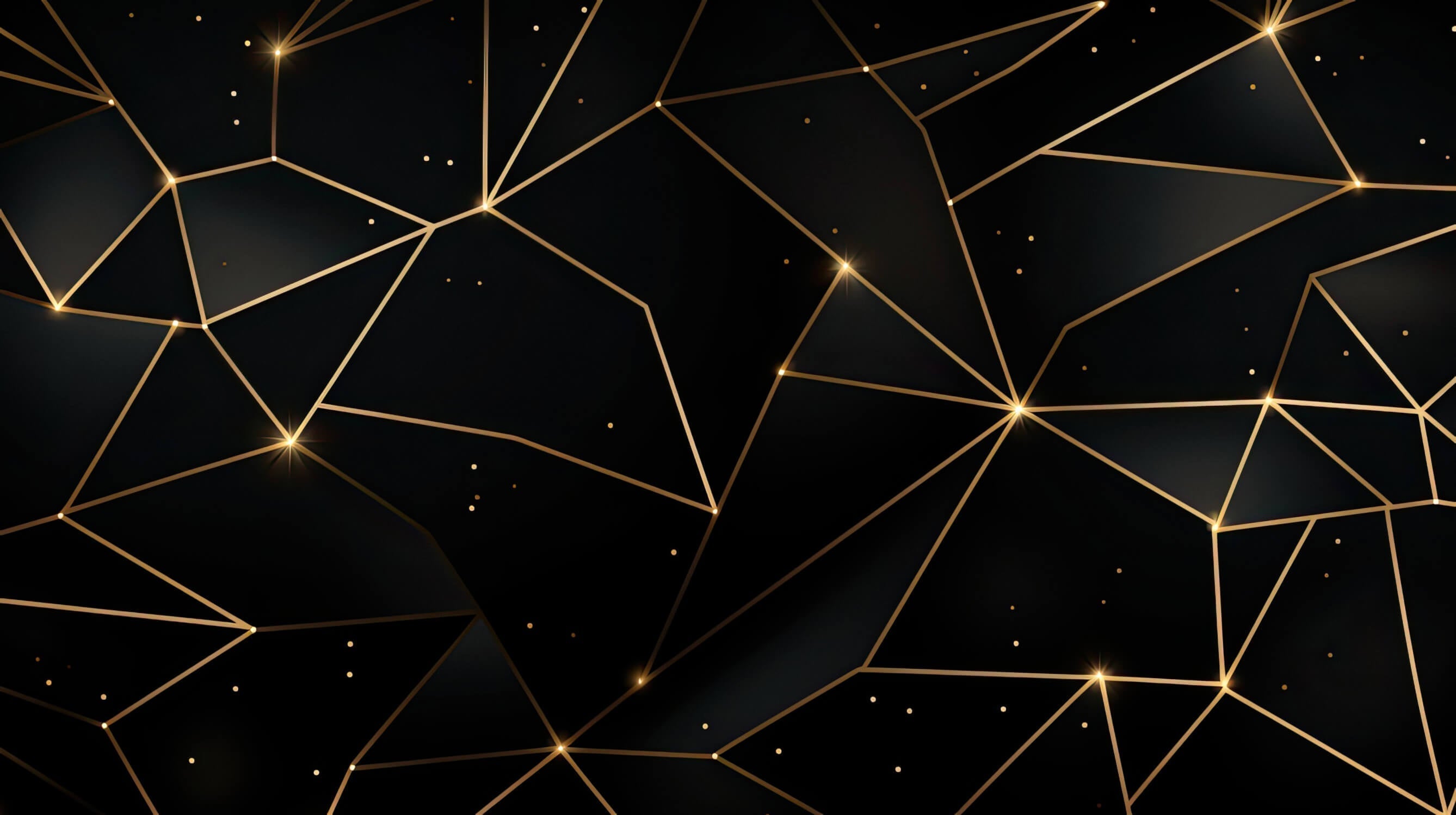 Geometric black and gold wallpaper design file showing intricate pattern details