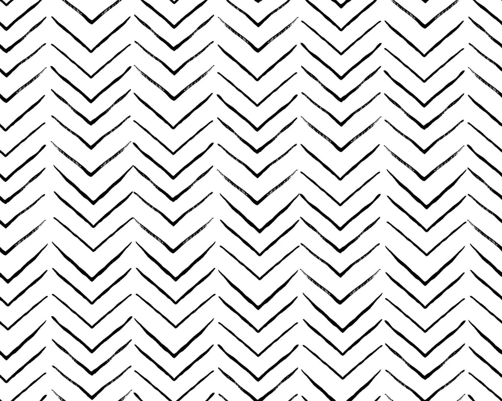 Black and white chevron pattern wallpaper design file showing bold geometric shapes