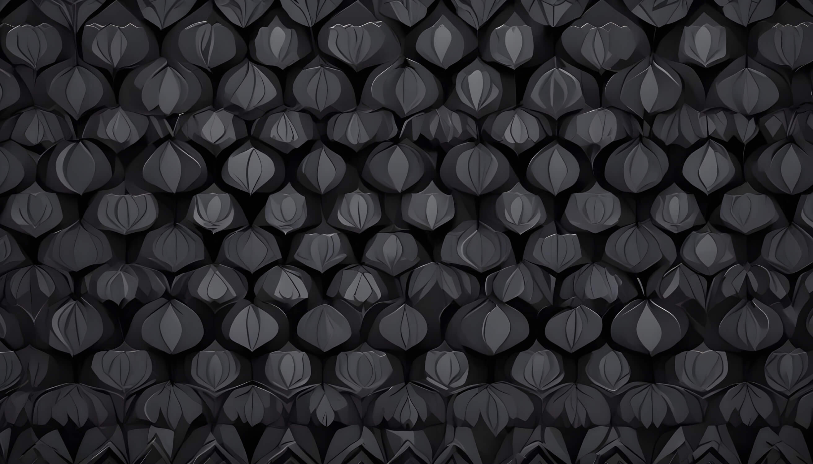 Black Art Deco geometric pattern design file showing intricate details and repeating elements