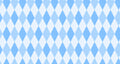 Modern blue geometric wallpaper in a bright home office showing diamond pattern creating depth and visual interest
