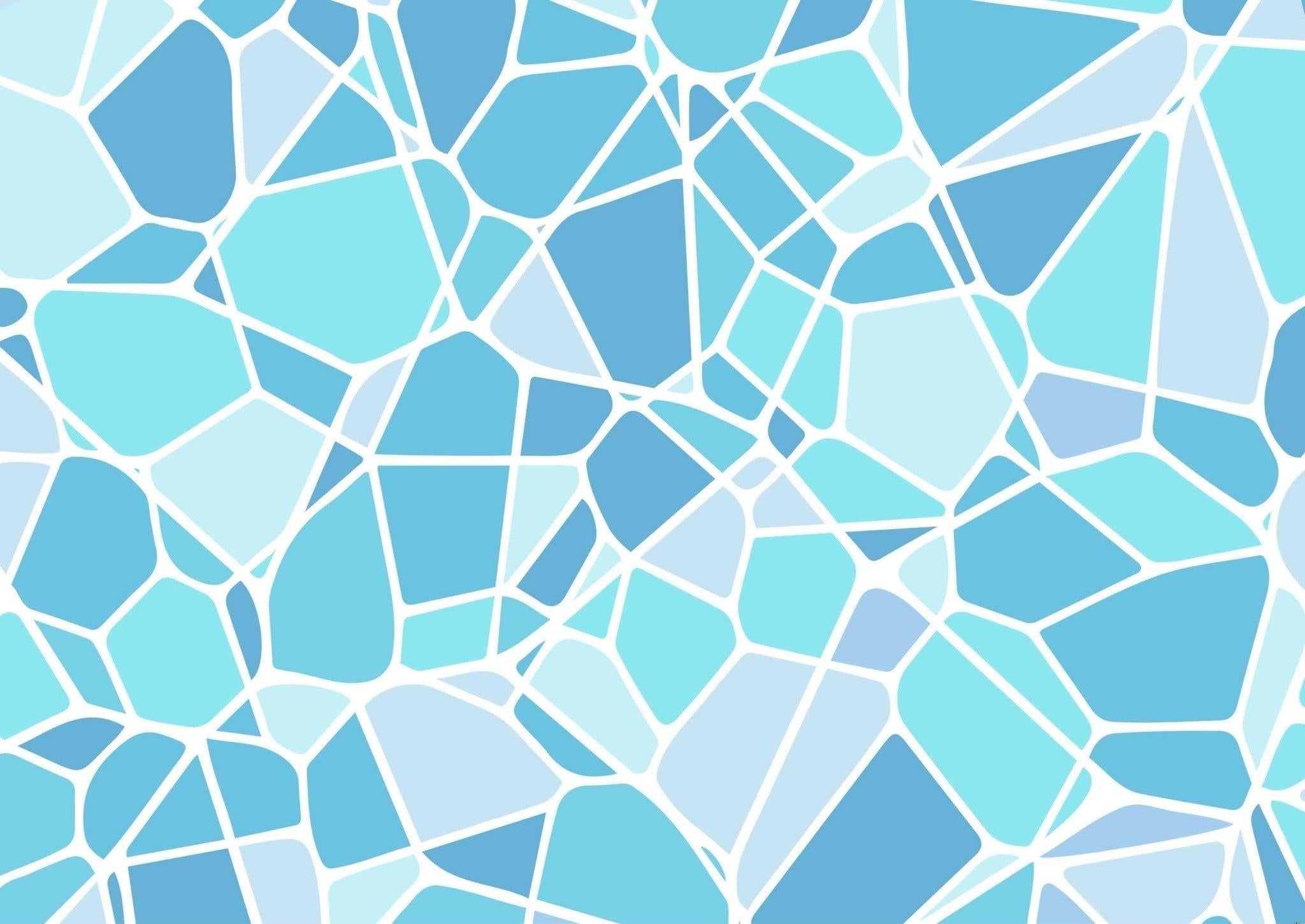 Blue Voronoi geometric pattern design file showing intricate cellular shapes and clean lines