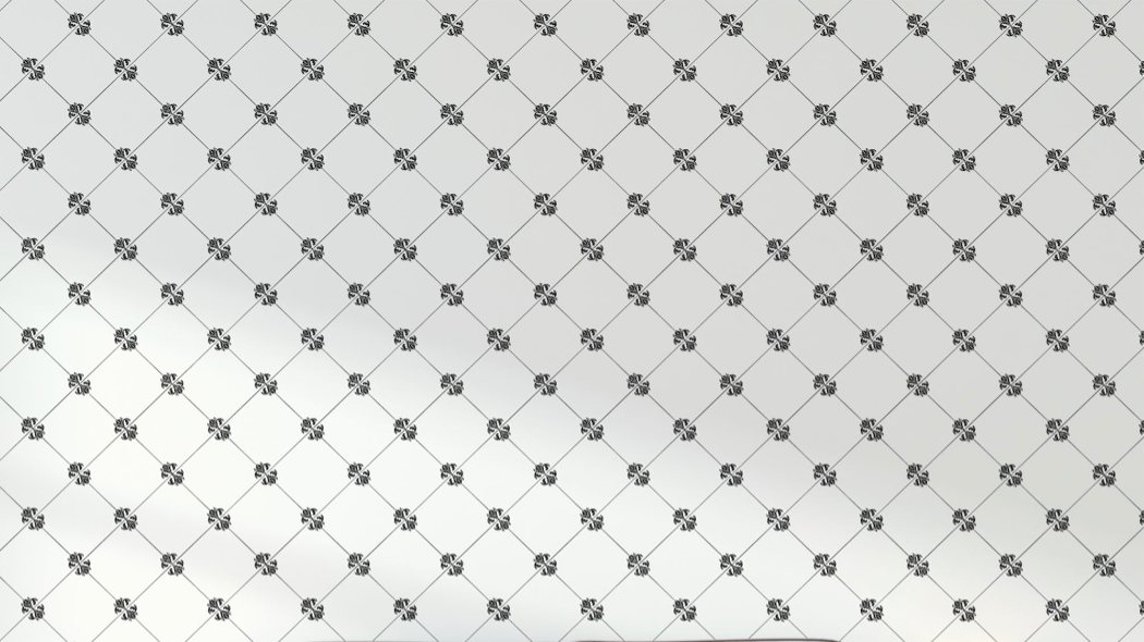 Design file of diamond floral pattern showing intricate geometric details and flower motifs
