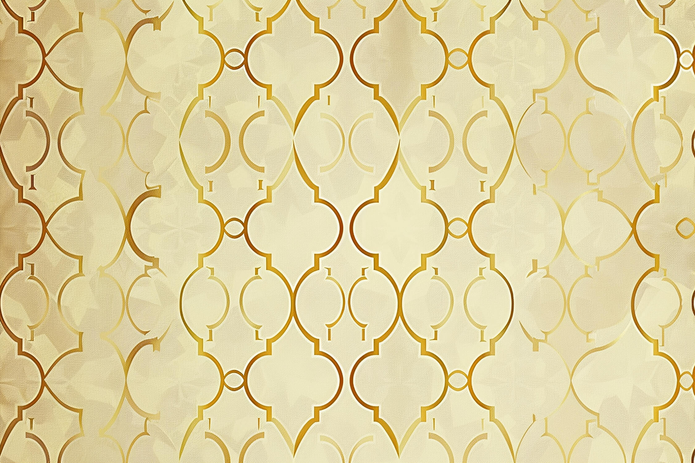Geometric gold lattice pattern wallpaper design file showing intricate details and true color representation