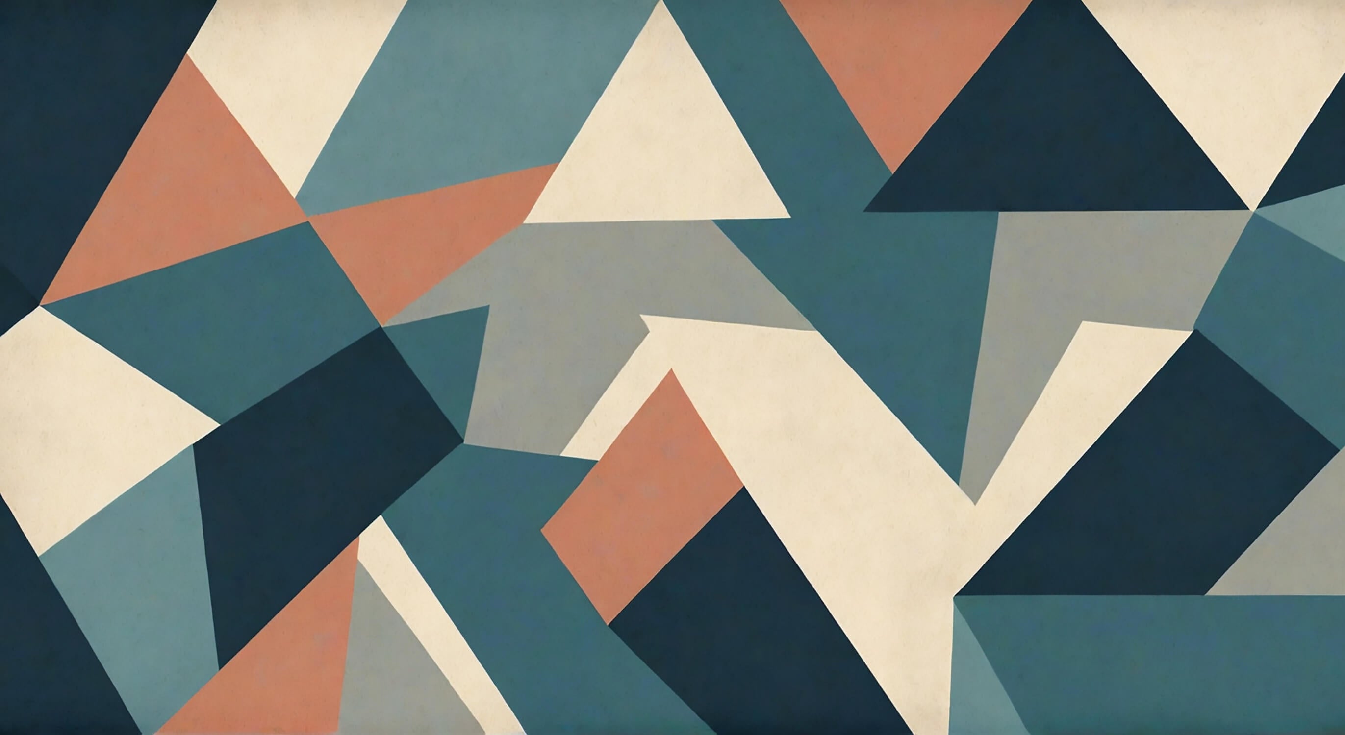 Geometric pattern design file showing detailed teal and terracotta abstract shapes