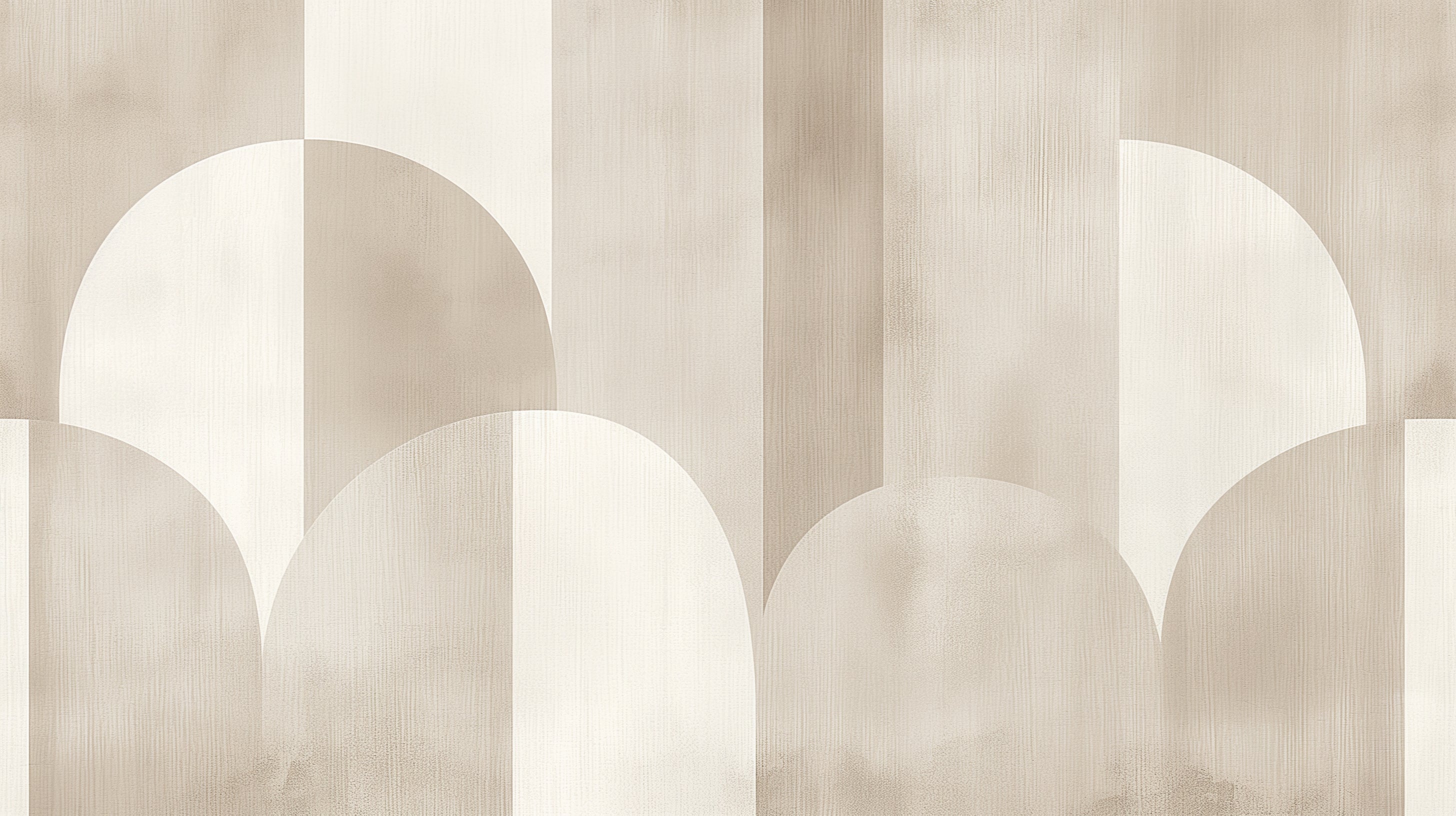 Art deco arch pattern design file showing the full repeating geometric motif in soft beige