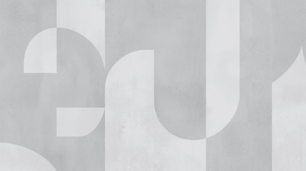 Art deco geometric pattern design file showing curved forms and clean lines in grey tones