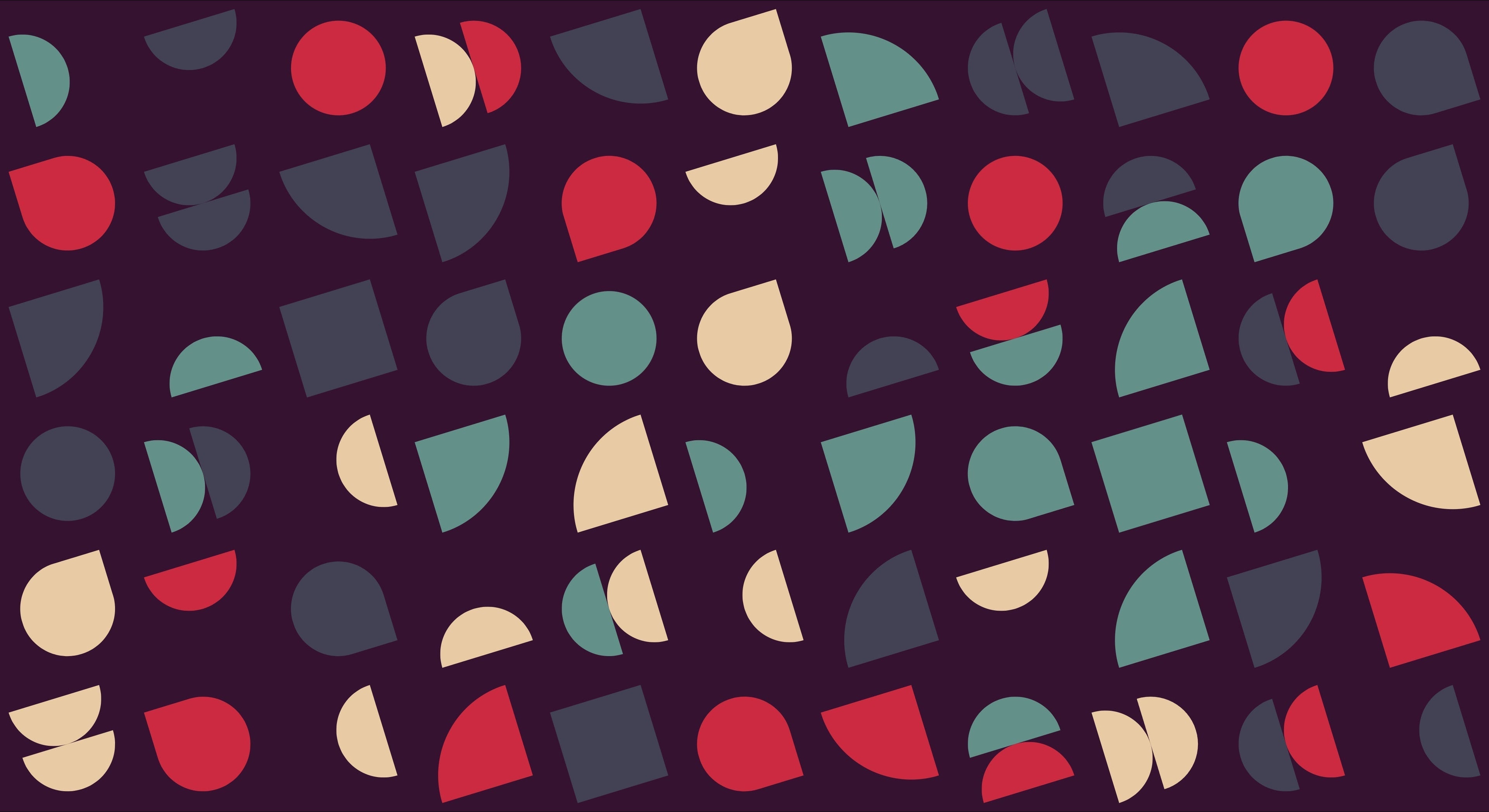 Geometric art deco pattern design file showing intricate shapes and color composition