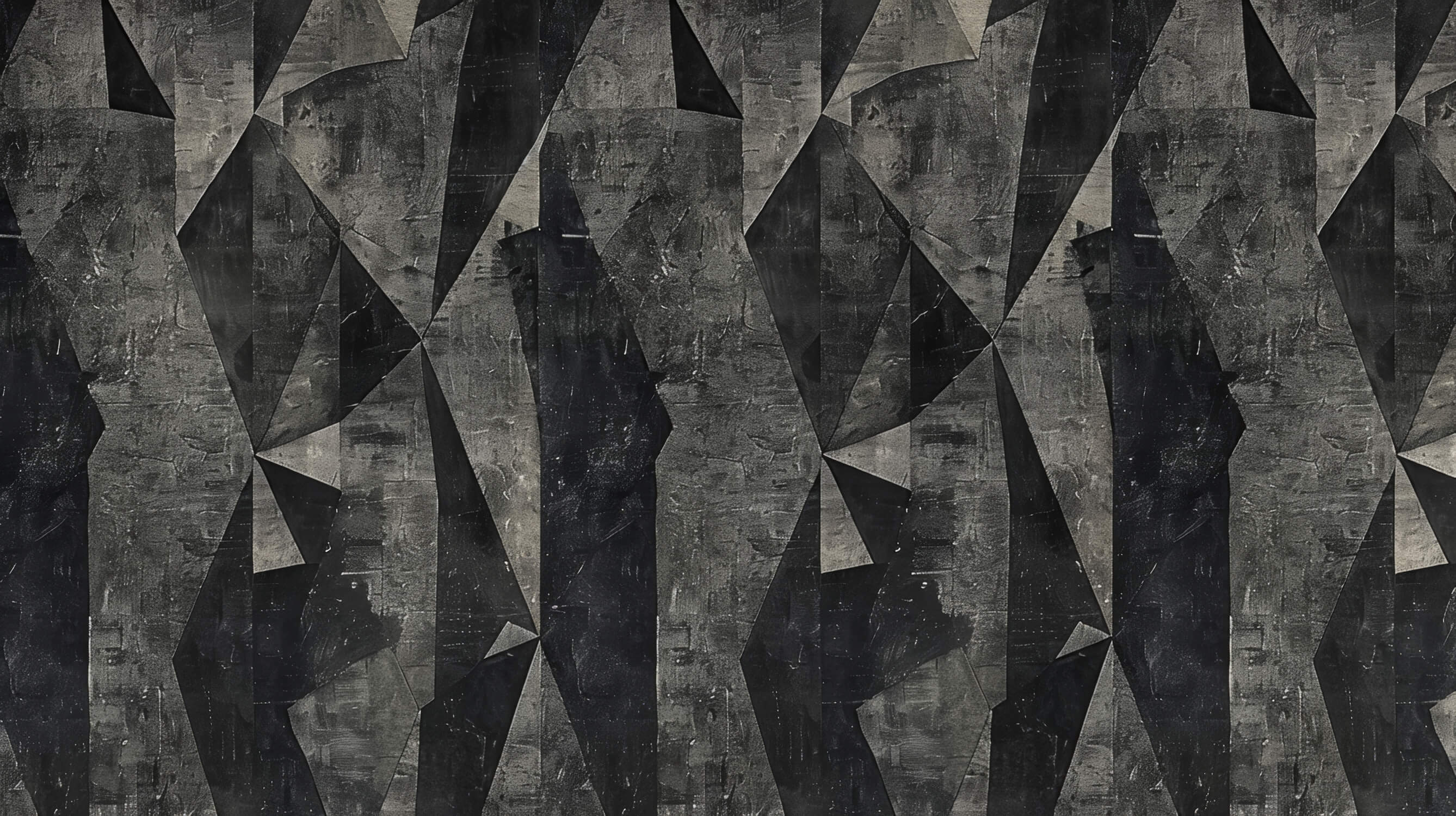 Geometric wallpaper design file showing detailed angular pattern in black and grey