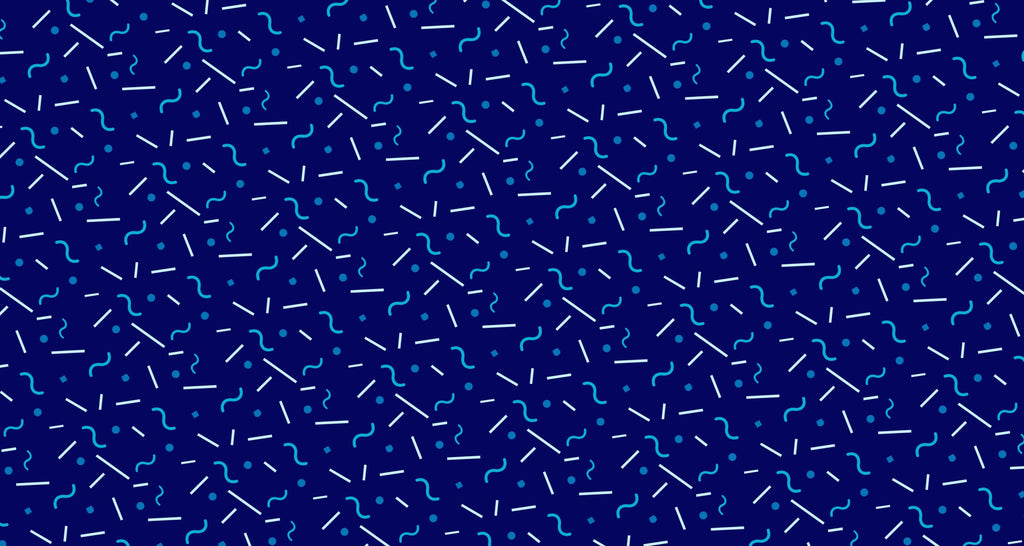 Blue geometric abstract pattern design file showing intricate details and flowing lines