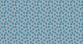 Modern geometric blue droplet wallpaper in a bright minimalist living room, creating a fresh and open atmosphere