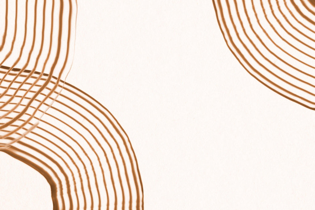 Geometric curved lines wallpaper design file showing detailed pattern and rich brown tones