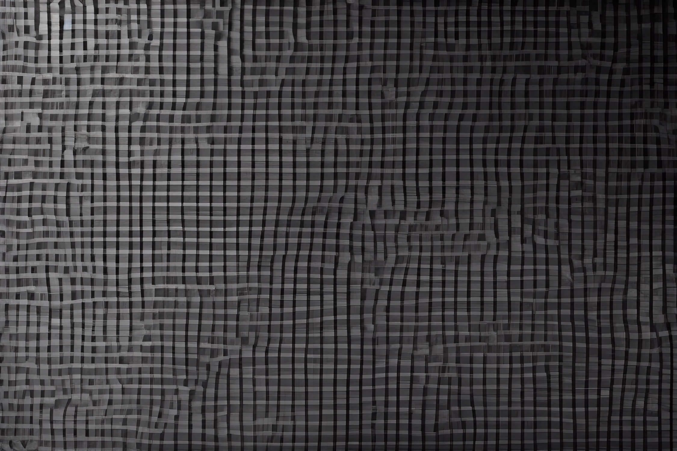 Design file of modern grey geometric wallpaper showing detailed grid pattern