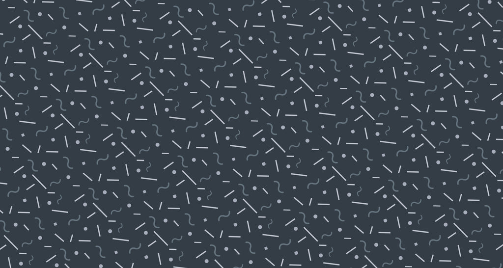 Geometric pattern wallpaper design file showing white lines and dots on charcoal grey background