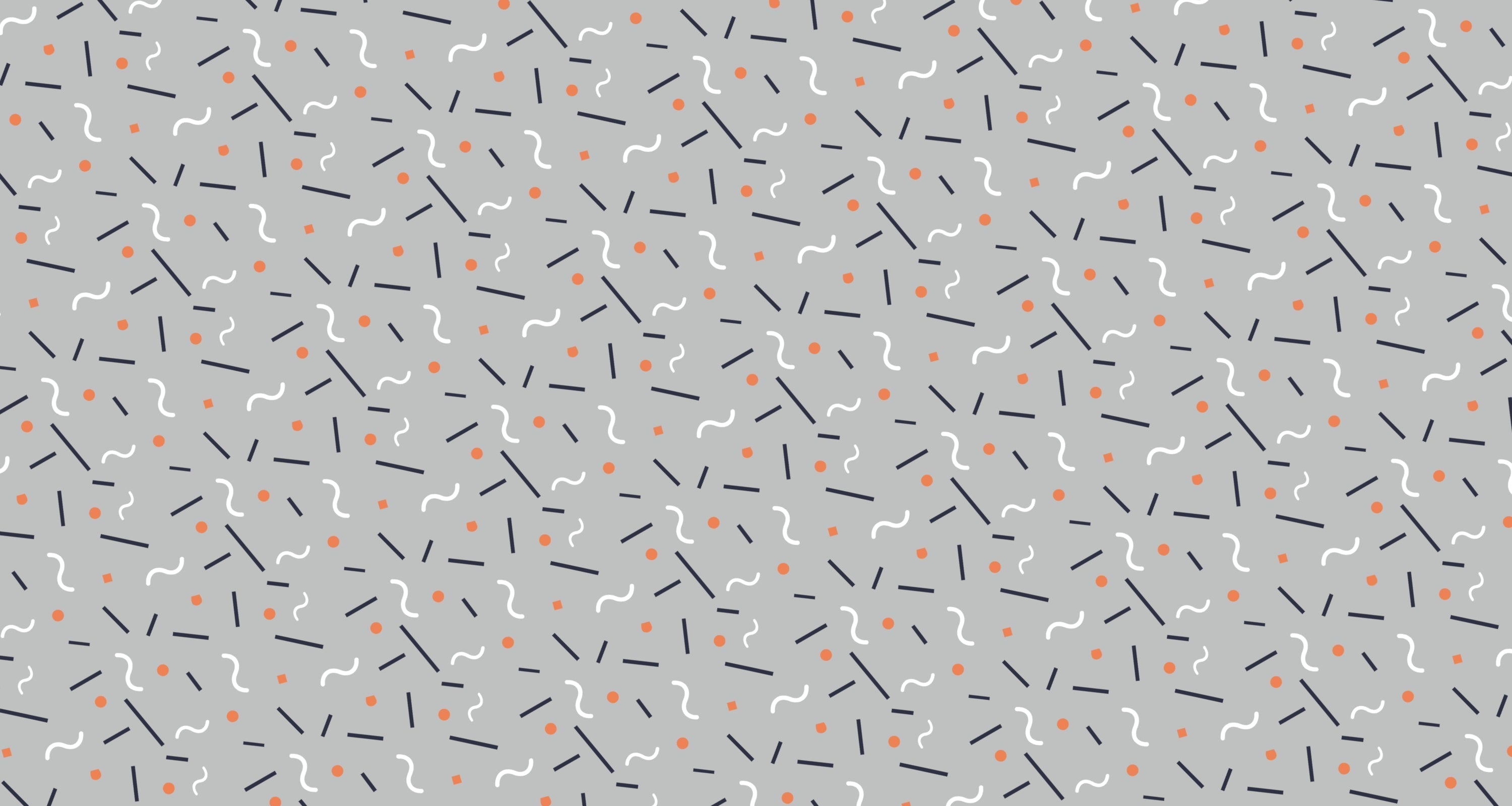 Geometric Wallpaper design file showing modern Memphis pattern with grey background and playful shapes