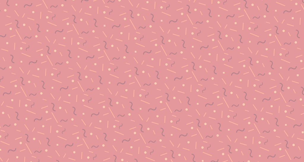 Pink Memphis pattern geometric wallpaper design file showing detailed pattern and color scheme