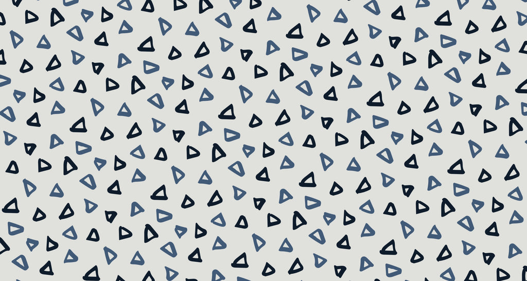 Blue geometric triangle pattern design file showing detailed pattern arrangement
