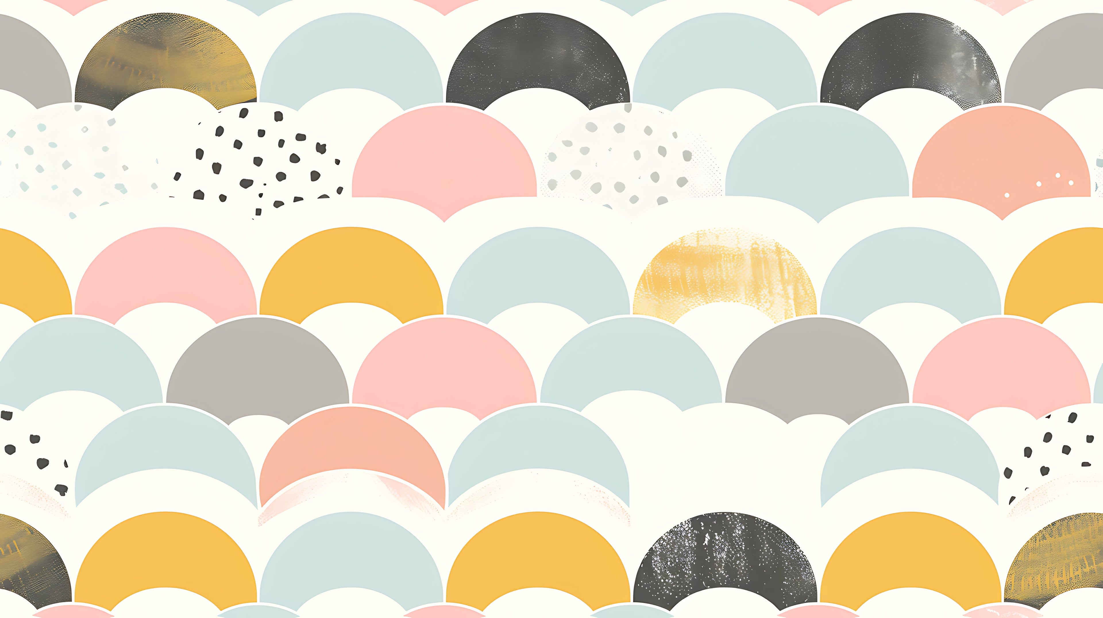 Geometric pattern wallpaper design file showing delicate pastel shapes and Nordic inspiration