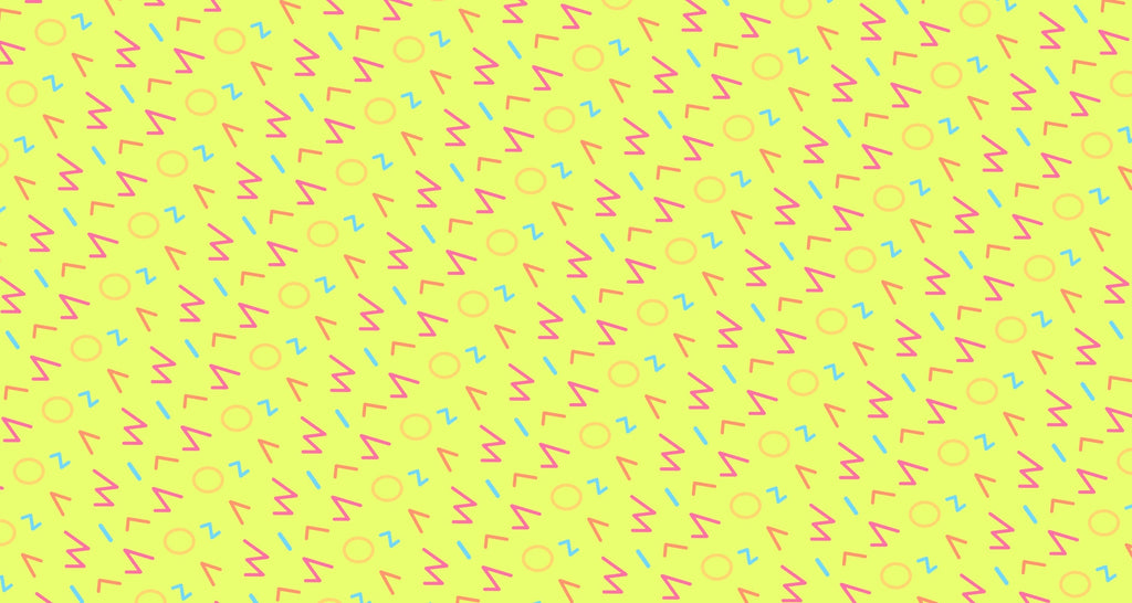 Retro Memphis pattern design file showing vibrant geometric shapes and bold colors