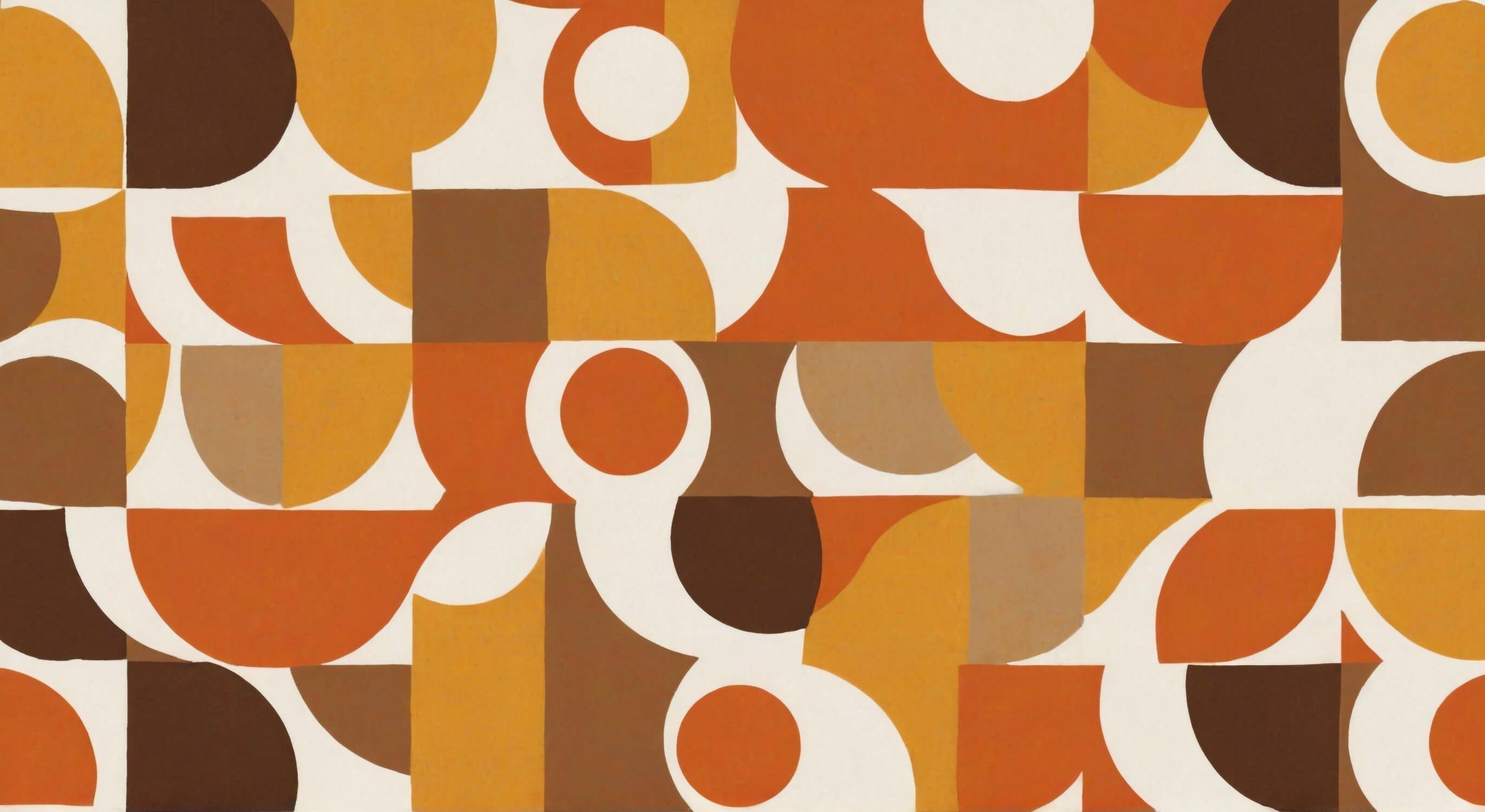 Geometric circle pattern design file showing orange and brown retro pattern