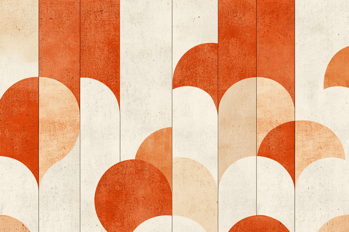 Geometric art deco arches design file showing detailed terracotta pattern and texture