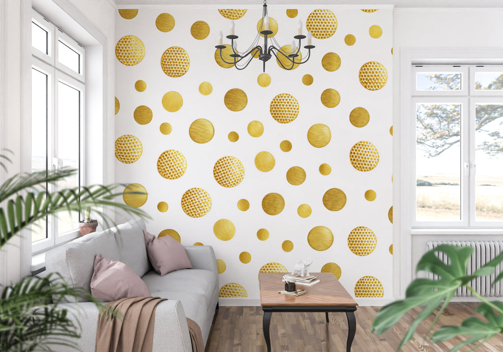 Steampunk wall mural bringing industrial style to contemporary living room